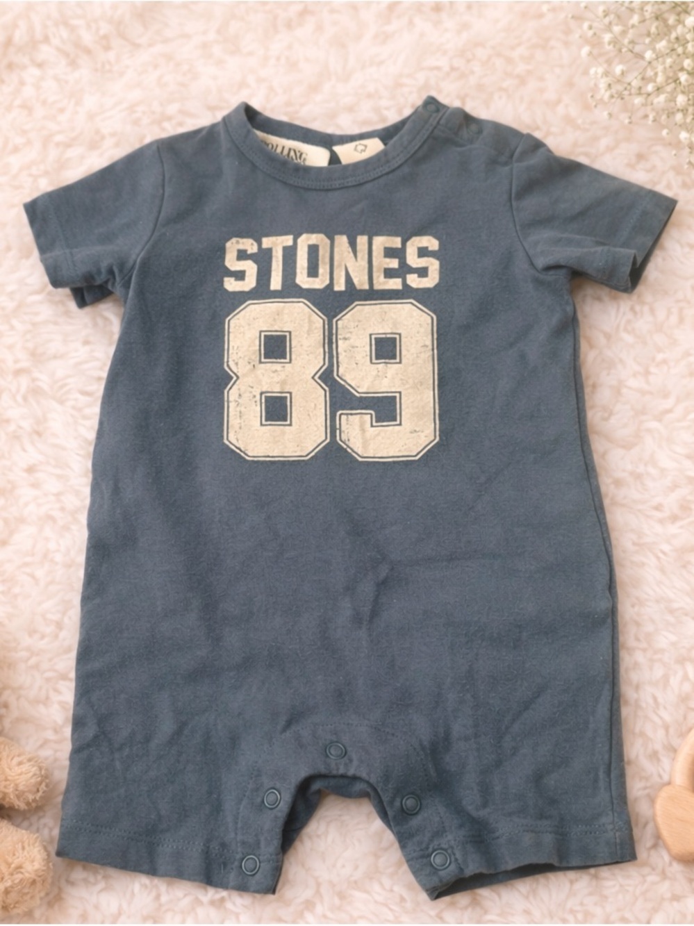 Cotton-On Baby Rolling Stones One Piece, 3-6M